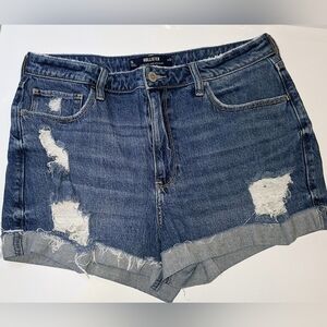Hollister Women's Blue Denim Shorts